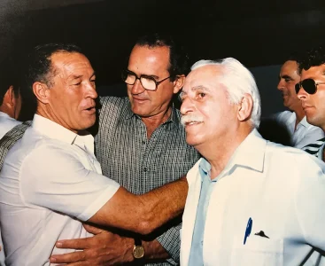 Luiz Montaldi, Luiz Tonin, Dr. José Spósito e Luis Carlos de Paula (Charrete)
